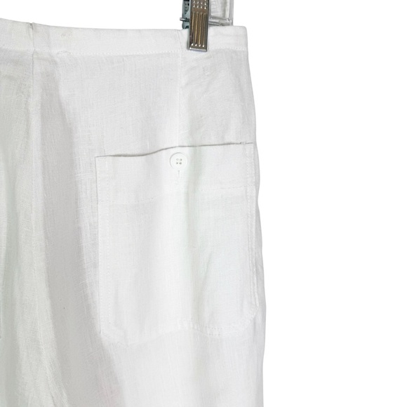 Vince Hemp Drawstring Tie Front White Pants Size S - Picture 10 of 14